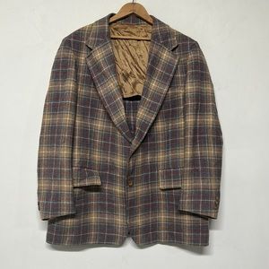Vintage Pendleton Plaid Wool Blazer